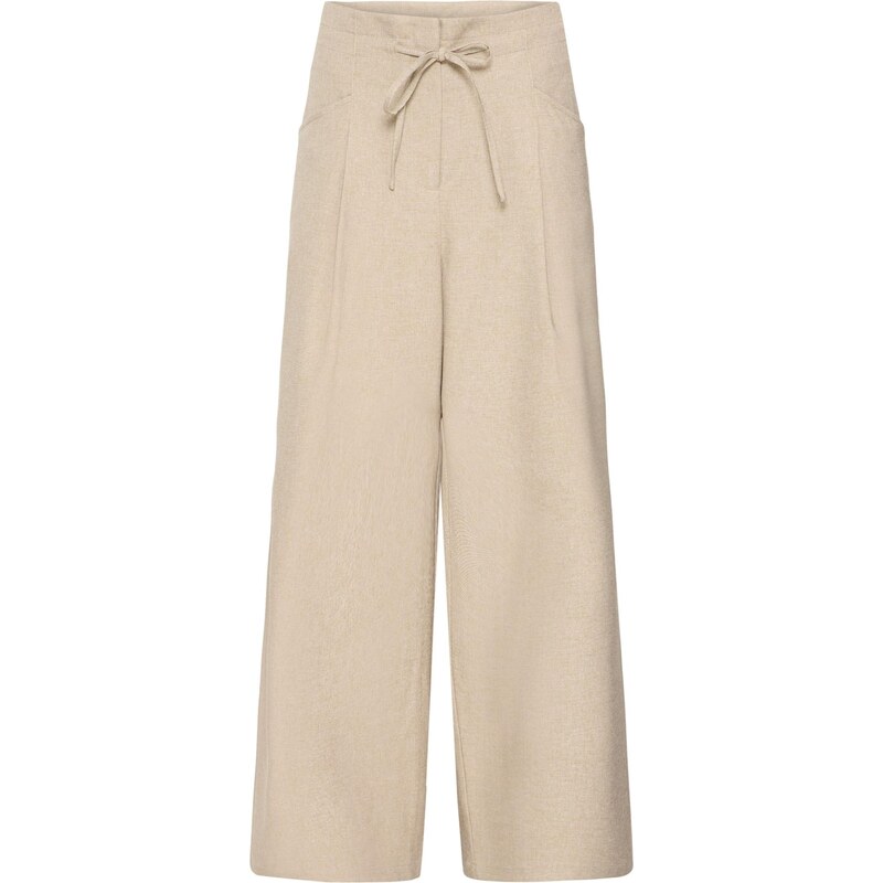 ICHI Plisované nohavice IHESTIPO béžová 68160230