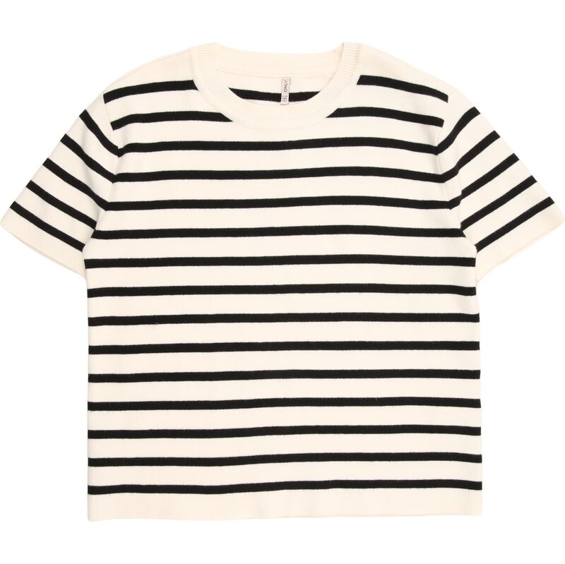 ONLY GIRLS Sveter KOGFIE čierna / prírodná biela 68160241