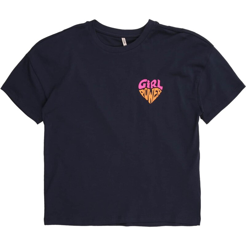 ONLY GIRLS Tričko KOGANNA tmavomodrá / oranžová / svetloružová 68160251