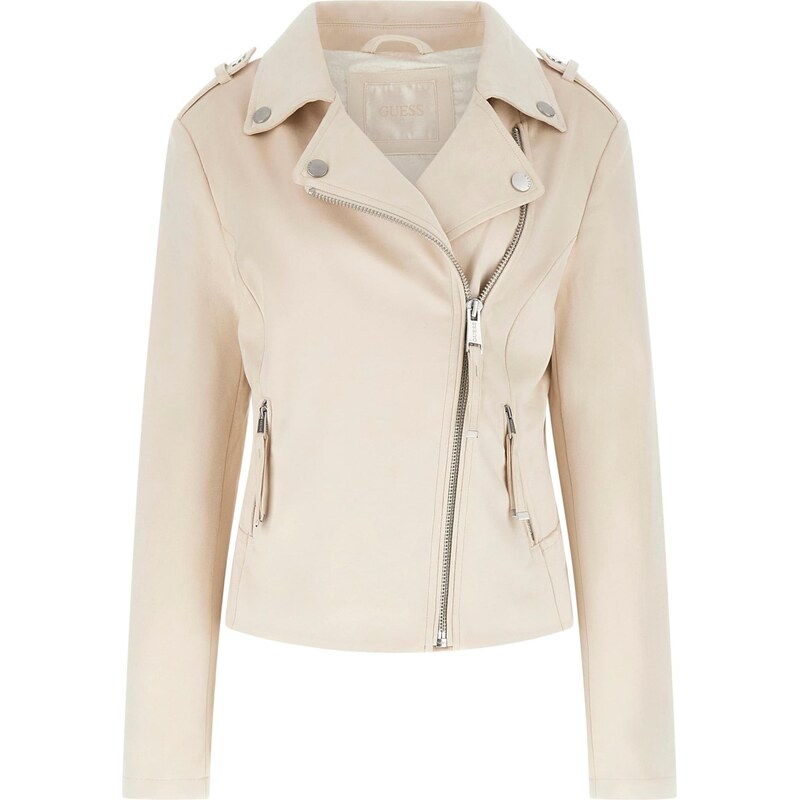 GUESS Prechodná bunda NEW MONICA biela ako vlna 68160264