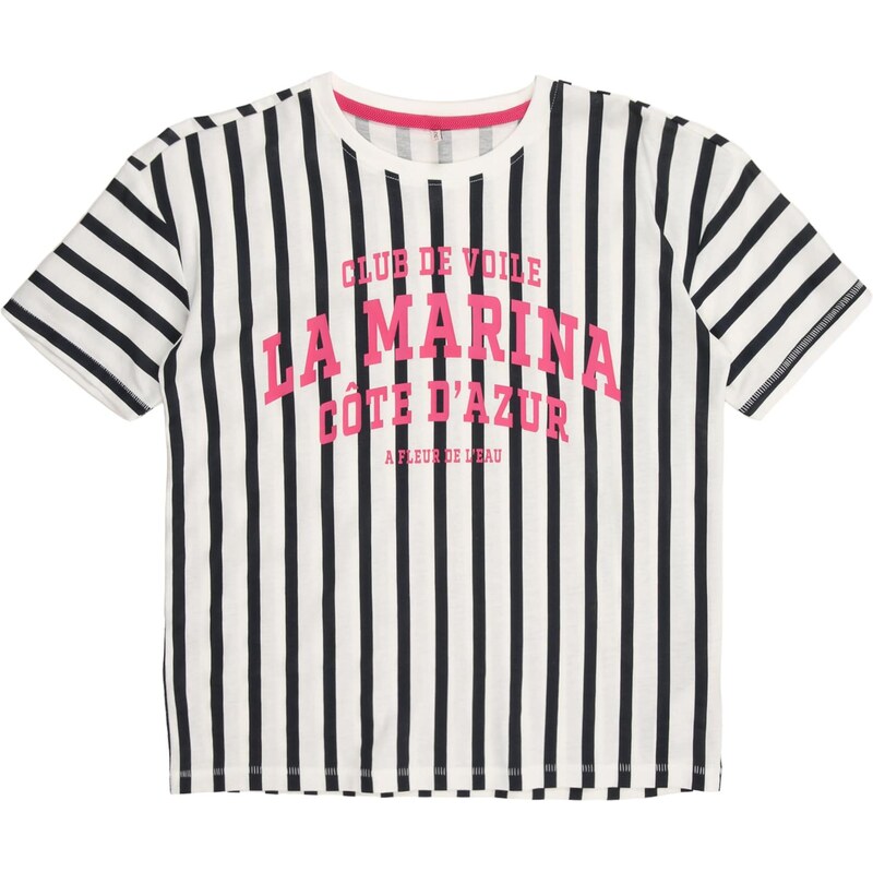 ONLY GIRLS Tričko svetloružová / čierna / biela 68160254