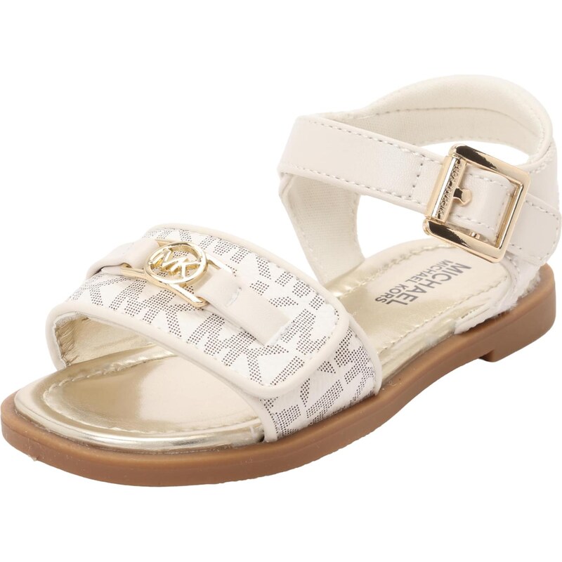 Michael Kors Kids Sandále KIERAN krémová / čierna 68160265