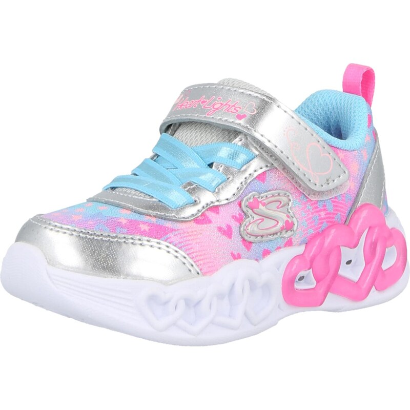 SKECHERS Tenisky INFINITE HEART LIGHTS - HEART svetlomodrá / ružová / 68160342