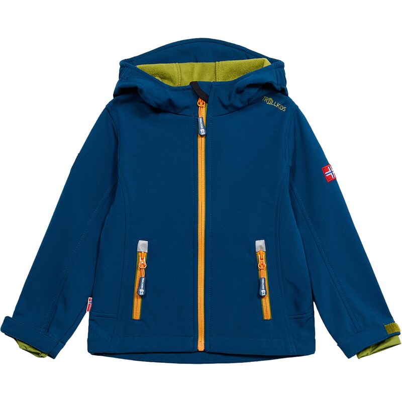 TROLLKIDS Outdoorová bunda Fjord tmavomodrá / oranžová 68160434