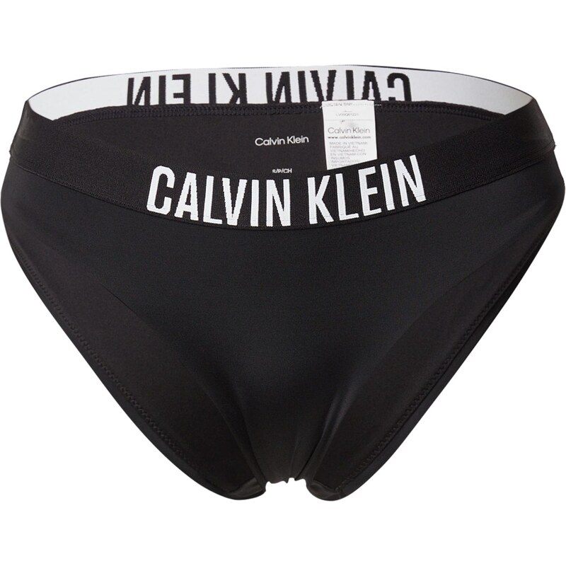 Calvin Klein Swimwear Bikinové nohavičky čierna / biela 68160504