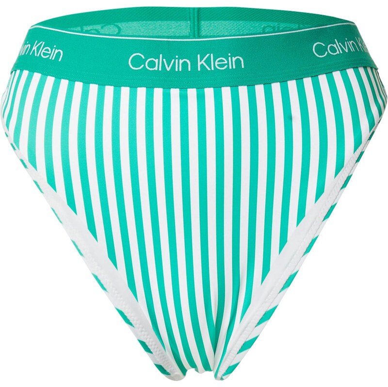 Calvin Klein Swimwear Bikinové nohavičky svetlozelená / biela 68160516