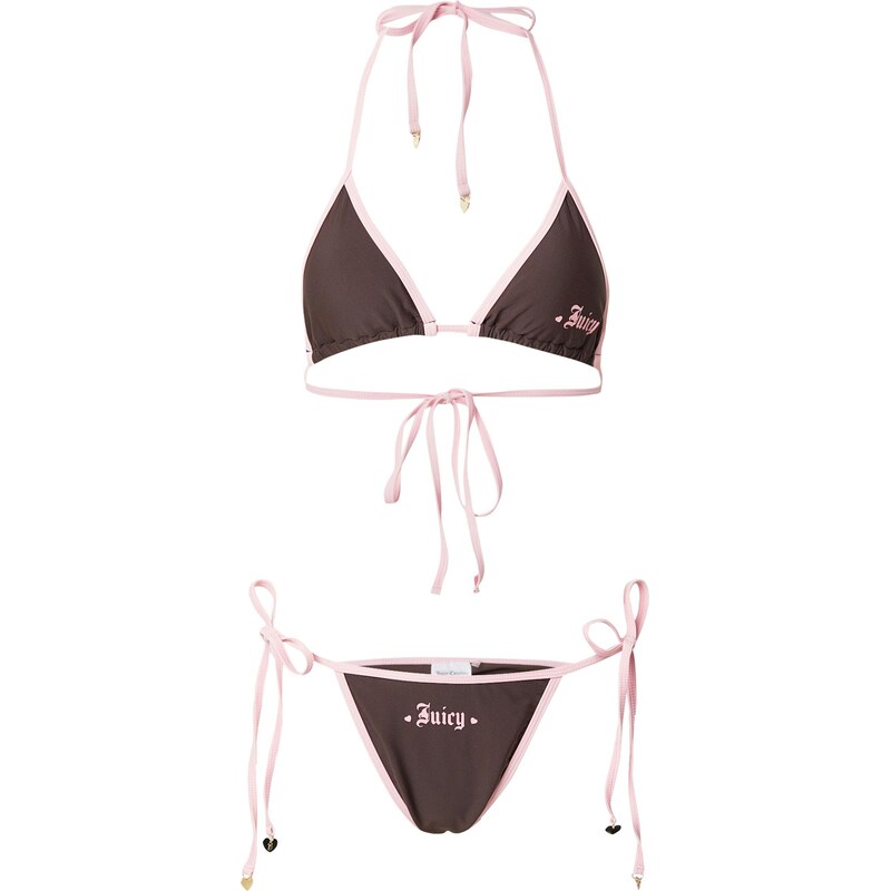 Juicy Couture Bikiny TAIHITI CHARM GOTHIC čokoládová / pastelovo 68160539