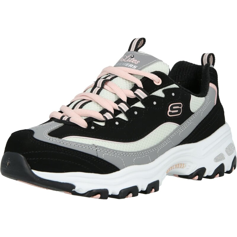 SKECHERS Nízke tenisky D LITES-COOL CHANGE sivá / svetlozelená / 68160760