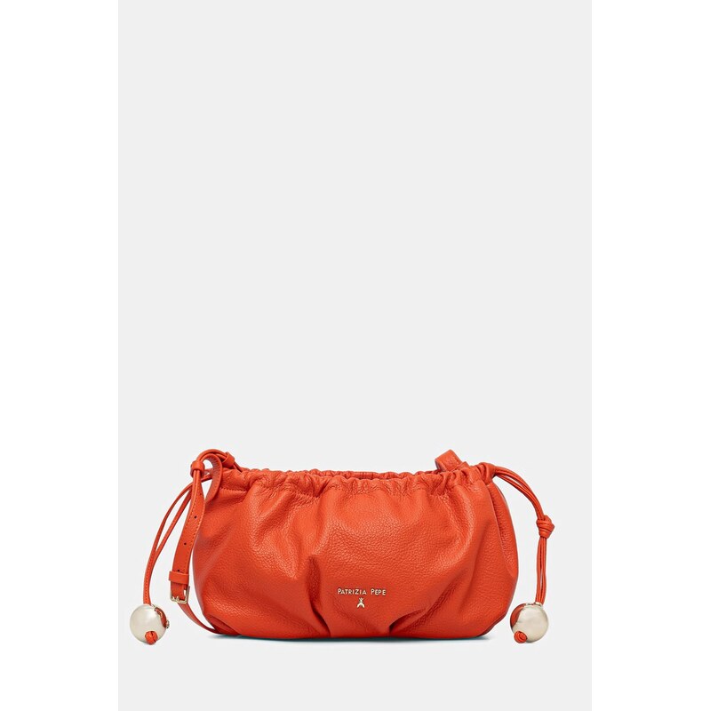 Dámska kožená kabelka typu vak Patrizia Pepe 68157641