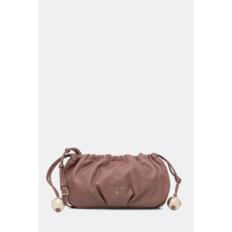 Dámska kožená kabelka typu vak Patrizia Pepe 68157640