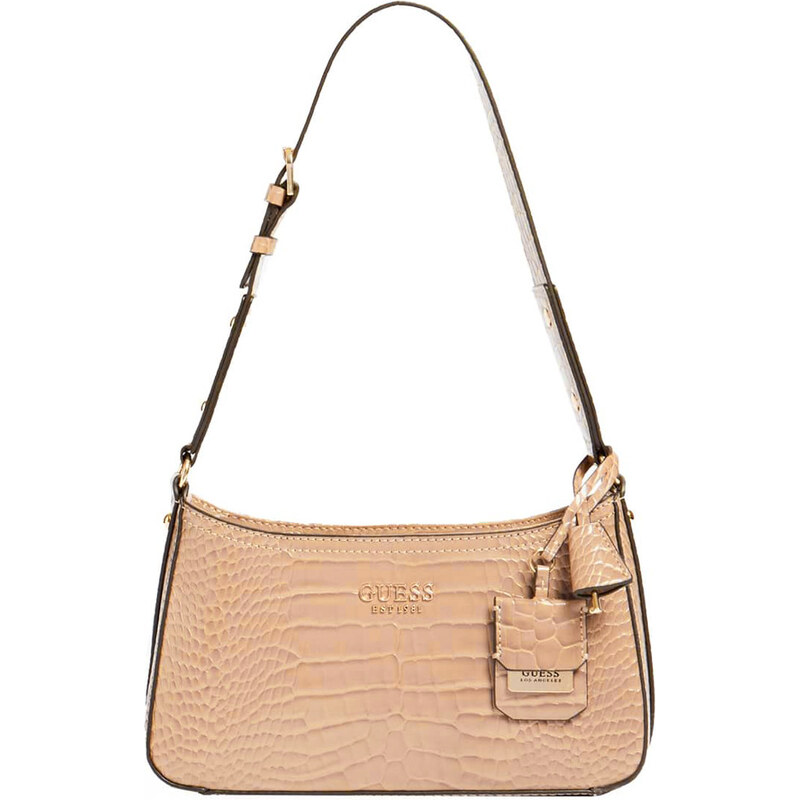 Hnědá kabelka Guess Georgina top zip shoulder bag 56607 68157445