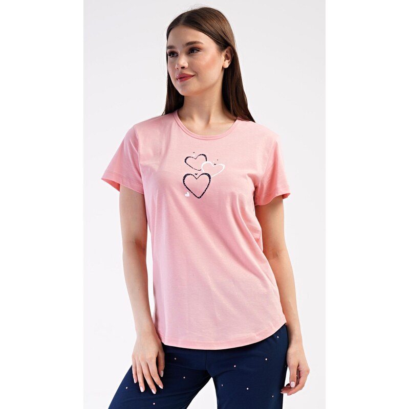 Vienetta Dámske pyžamo capri Heart 64237467