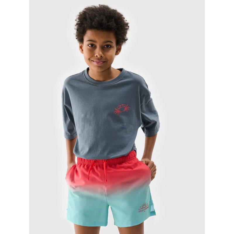Chlapčenské plážové šortky boardshorts 4F 4FJWSS25UBDSM115-47S 68158396