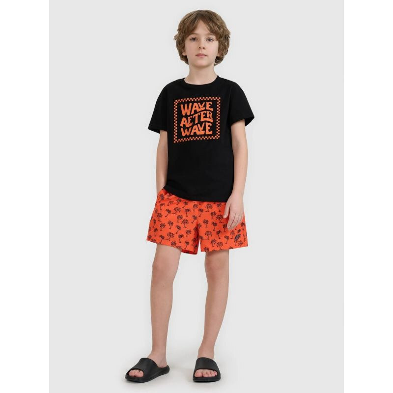 Chlapčenské plážové šortky boardshorts 4F 4FJRSS25UBDSM183-70S 68158416