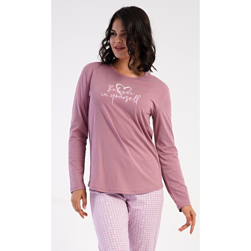 Vienetta Dámske dlhé pyžamo Believe 66364644