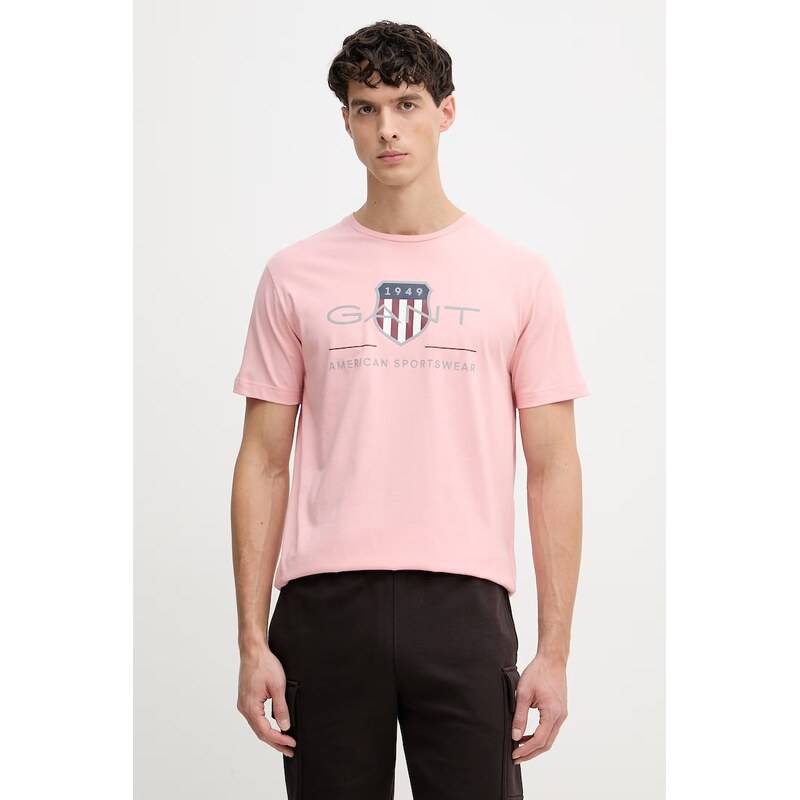 Bavlnené tričko Gant 67740038