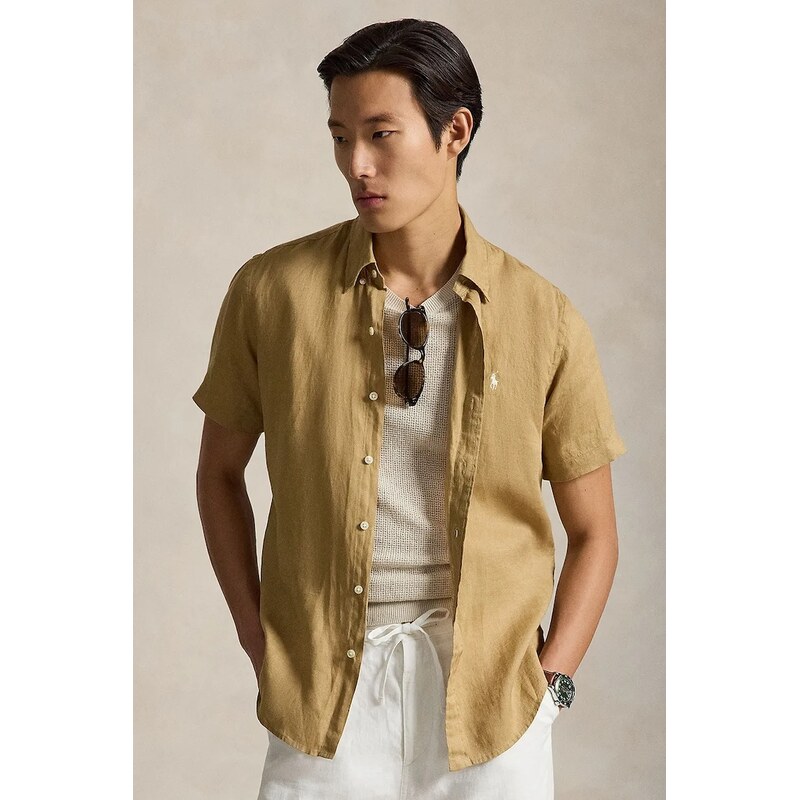 Ľanová košeľa Polo Ralph Lauren Sport Shirt 67901076