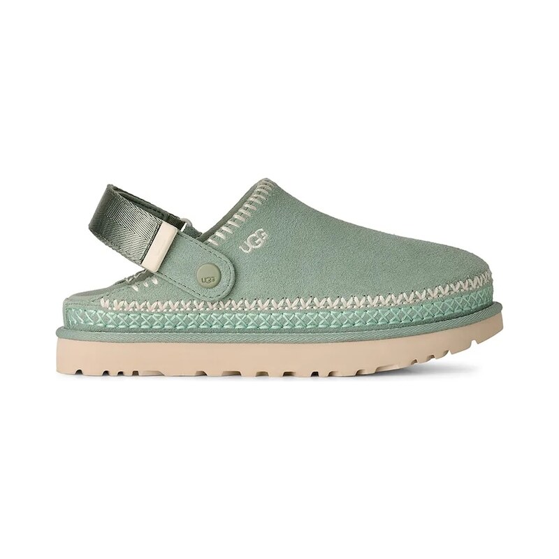 Semišové šľapky UGG W Goldenstar Meadow Accent Clog 67901079