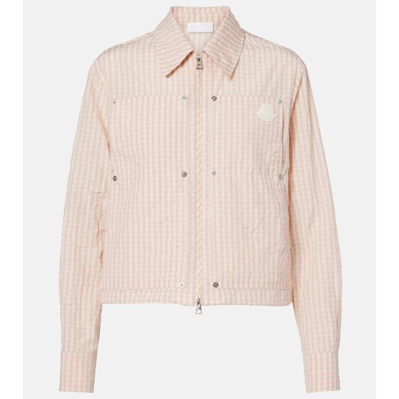 Moncler Gingham cotton-blend jacket 67936080