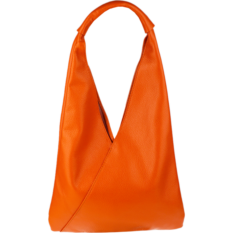 Oranžová kožená talianska kabelka Alma Piccola Arancia NovaKabelka.sk 68161078