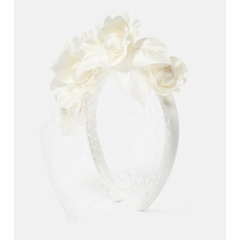 Jennifer Behr Bridal Camelia silk-blend headband 68094730