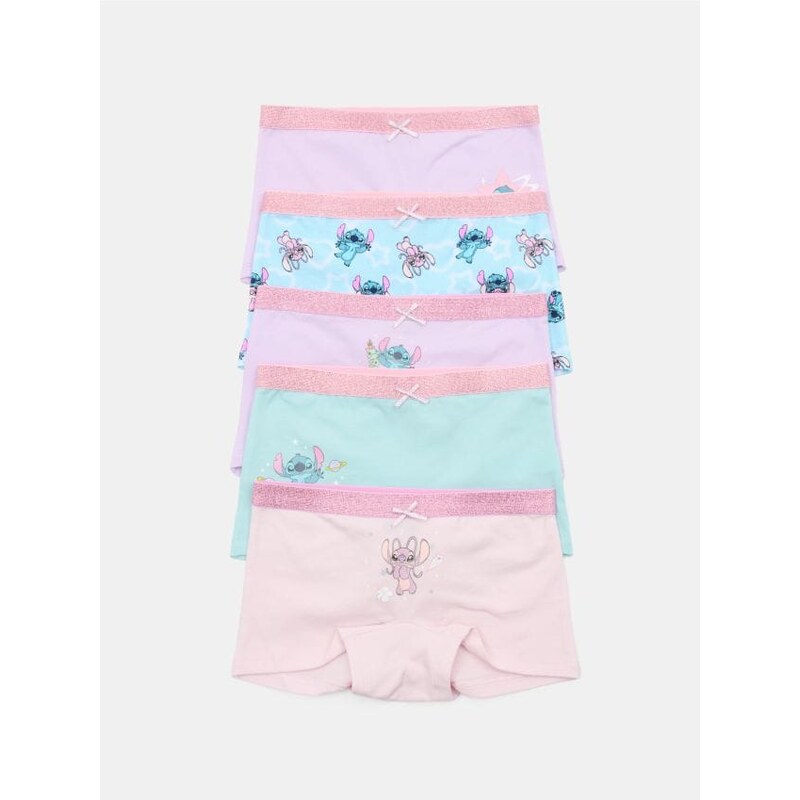 Sinsay - Bavlnené boxerky, balenie 5 kusov Stitch - levanduľová 67722985