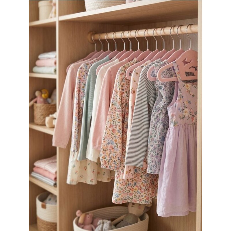 Sinsay - Detské vešiaky s číslami 123 10 pack - pastelová ružová 67900286