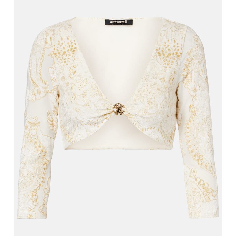 Roberto Cavalli Embellished top 67945833