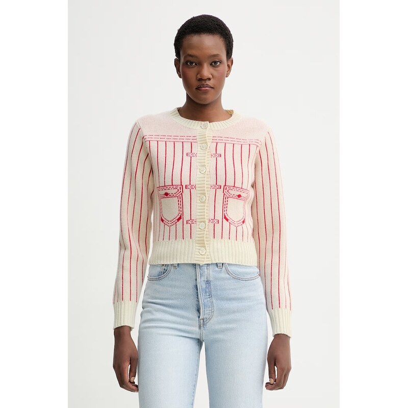 Kardigan s prímesou vlny Kenzo 67620889