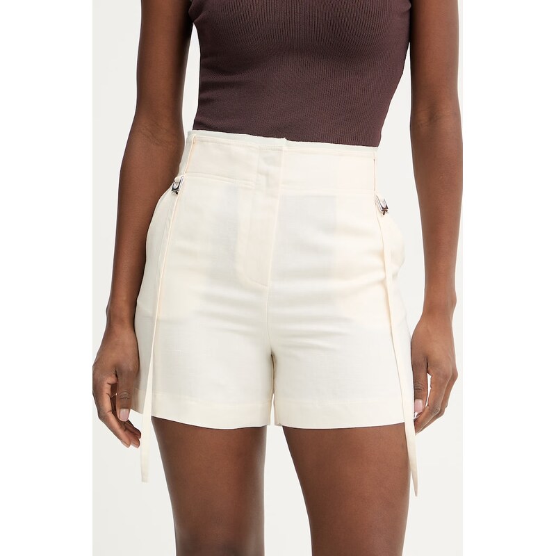 Patrizia Pepe dámske šortky s prímesou ľanu 67758476