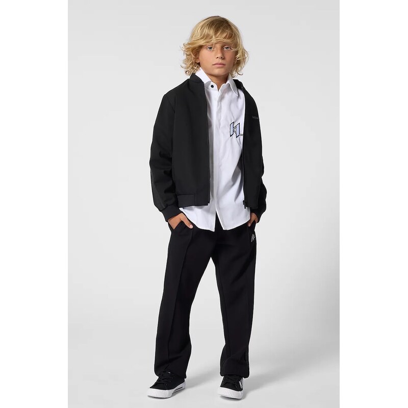 Detská bavlnená košeľa Karl Lagerfeld 67615109