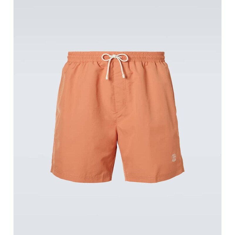 Brunello Cucinelli Logo swim trunks 67956313