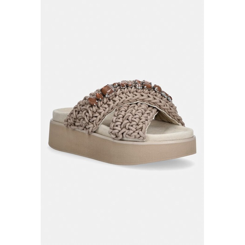 Dámske šľapky Inuikii Woven Stones Platform 67856164