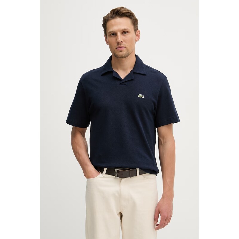 Polo tričko s pridaným ľanom Lacoste 67697345