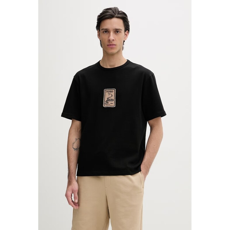 Bavlnené tričko HUGO Dobul 67687972