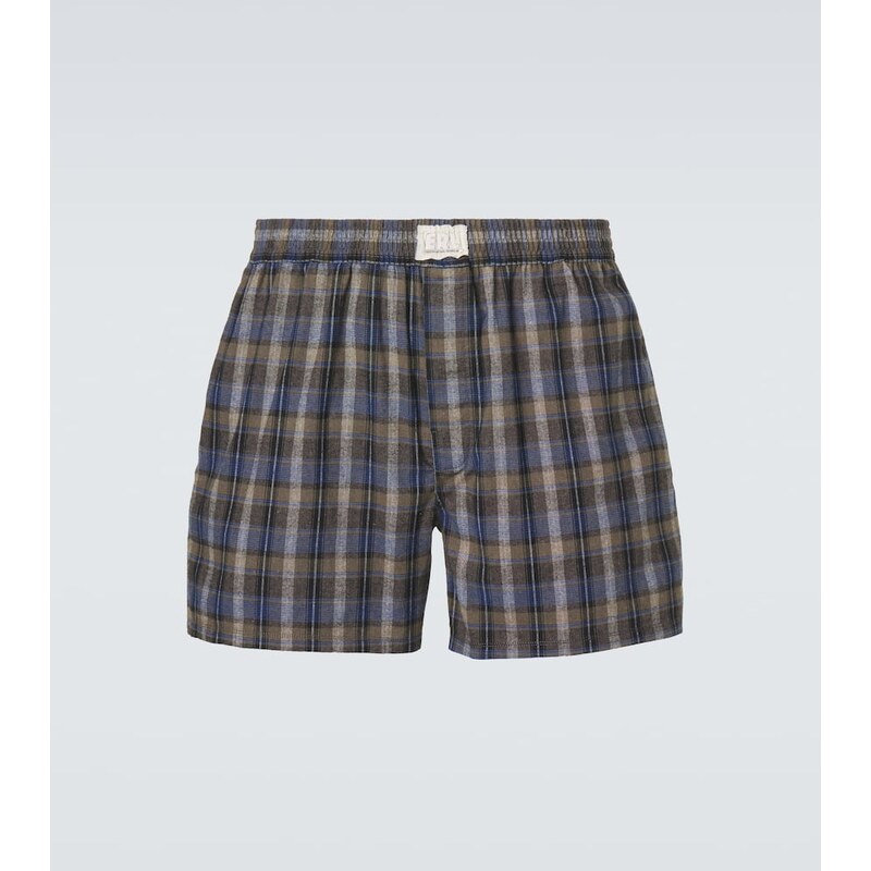 ERL Checked cotton-blend boxers 68271155