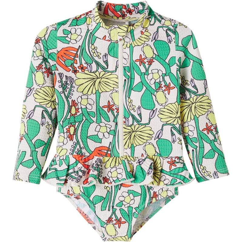 Bobo Choses Baby Color Herbalist ruffled swimsuit 67956966