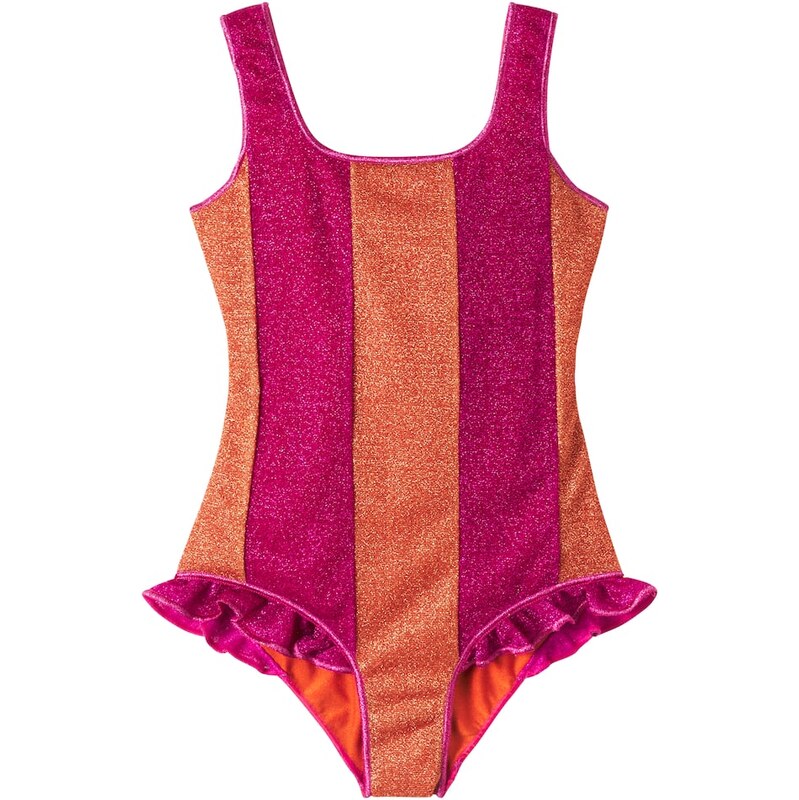 Oseree Kids OsÃree Kids LumiÃ¨re ruffled striped swimsuit 68196713