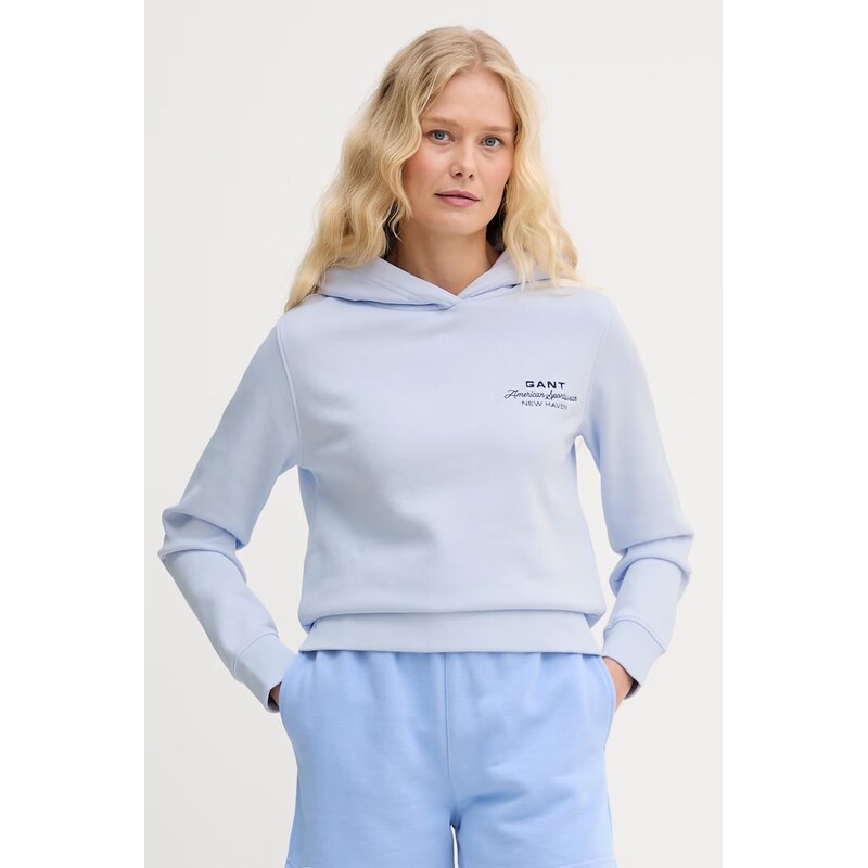 Gant mikina s kapucňou dámska bavlnená 67758557