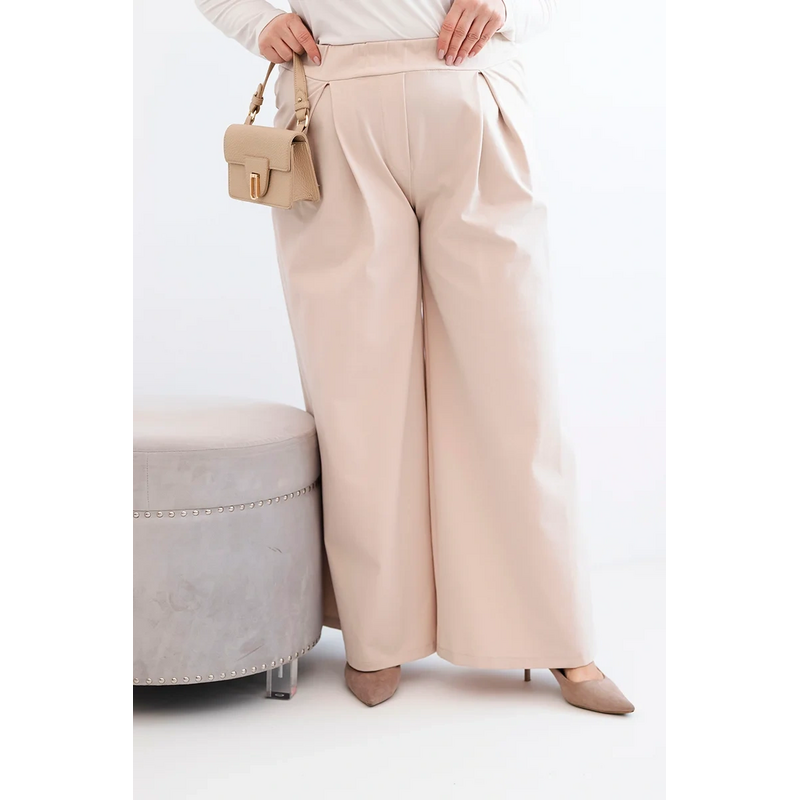 Kesi Dámske nohavice Plus Size so širokými nohavicami 68161513