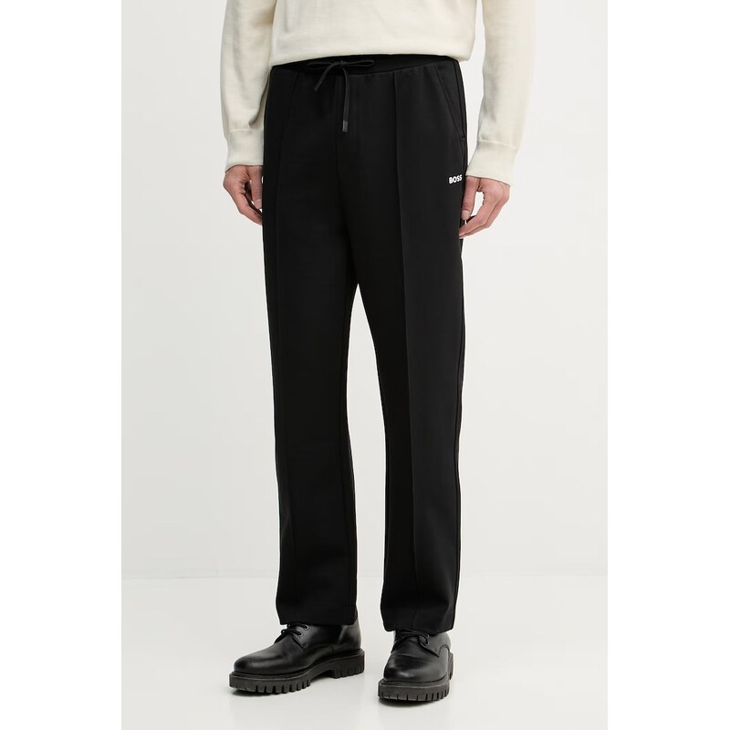 BOSS Green teplákové nohavice pánske bavlnené s elastanom 67750977
