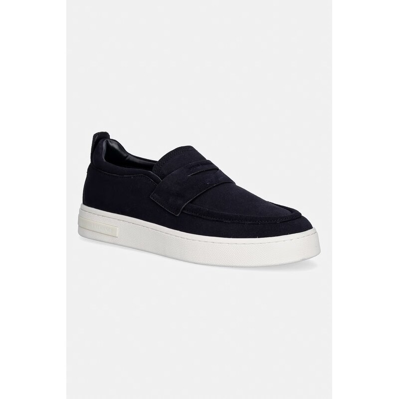 Armani Exchange mokasíny pánske semišové 67768262