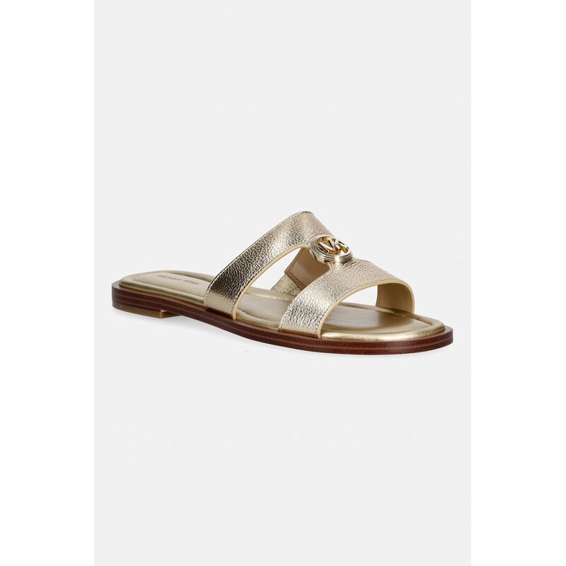 MICHAEL Michael Kors šľapky dámske kožené Erin Flat Sandal 67848109
