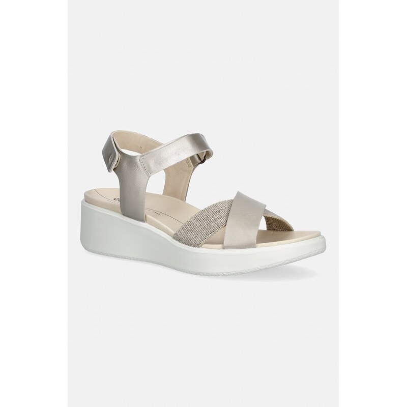 Ecco sandále dámske kožené Flowt Wedge LX W 67848130
