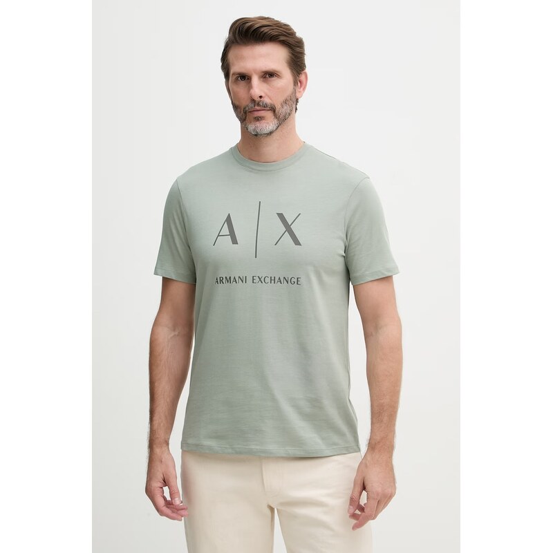 Pánske bavlnené tričko Armani Exchange 67848195