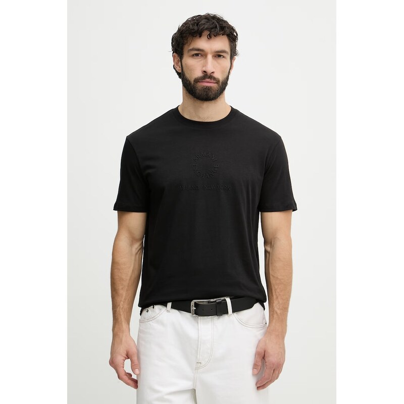 Pánske bavlnené tričko Armani Exchange 67866985