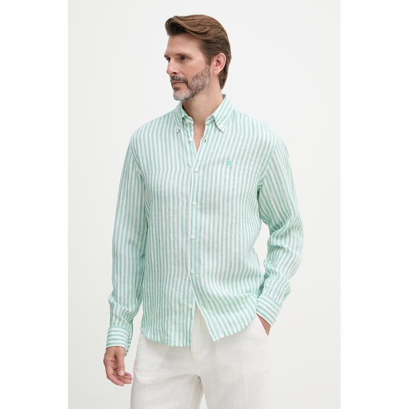 BOSS košeľa pánska ľanová LIAM 67867024