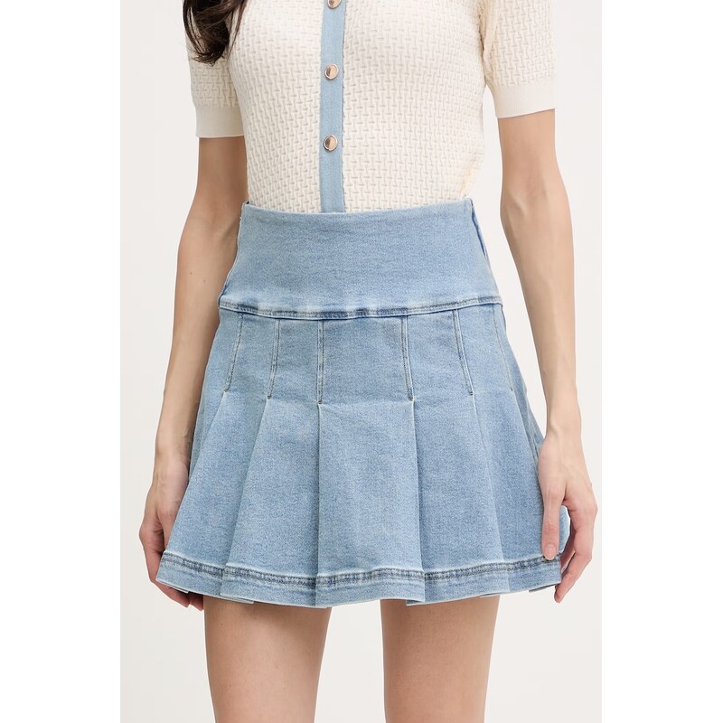 Morgan skladaná sukňa rifľová 67913270