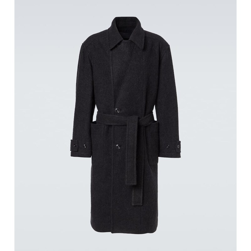 Lemaire Belted alpaca and wool overcoat 68050543