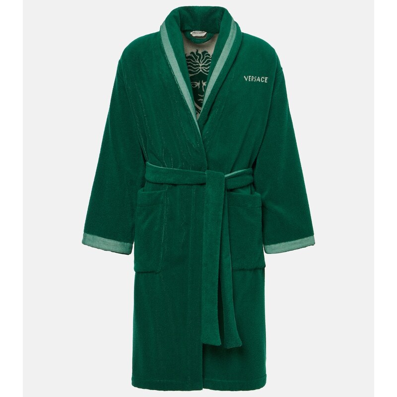 Versace Home Medusa jacquard cotton terry bathrobe 67966701